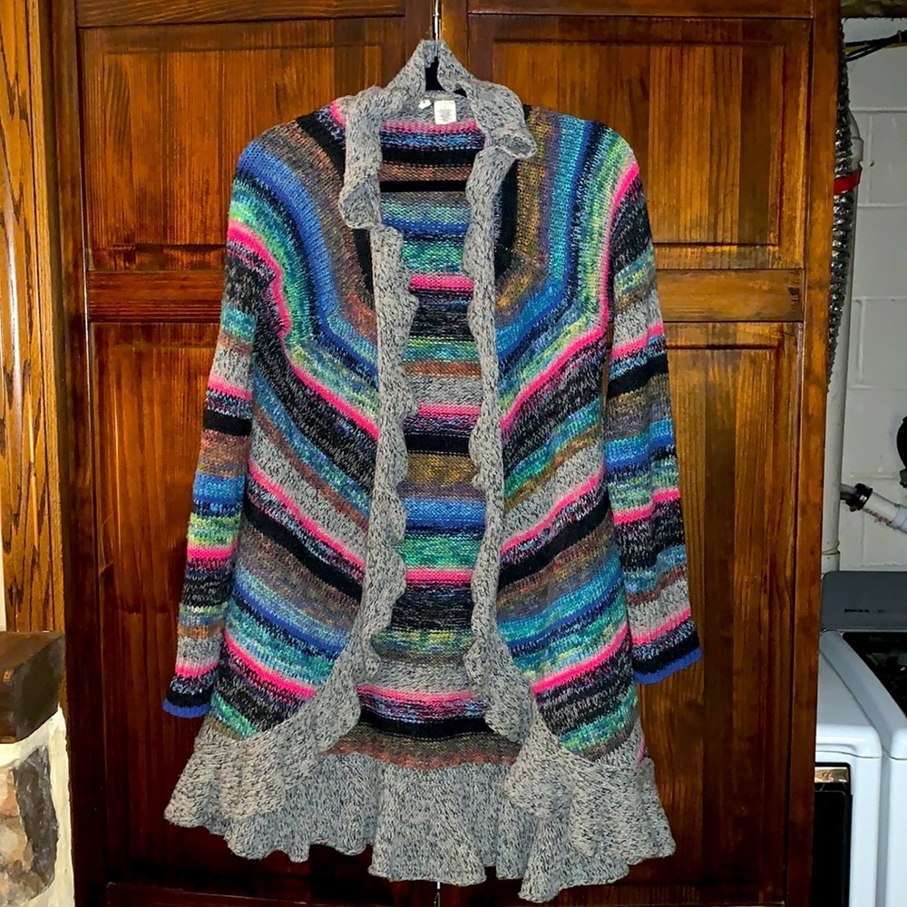 Anthropologie Moth long multicolored sweater